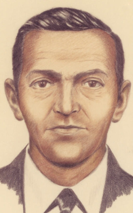 FBI composite sketch of the 1971 Northwest Orient hijacker known as D.B. Cooper