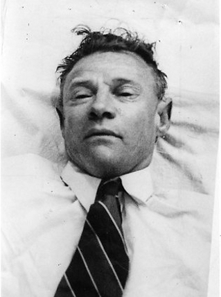 Police photograph of the unidentified man found at Somerton Park, Adelaide, on 1 December 1948
