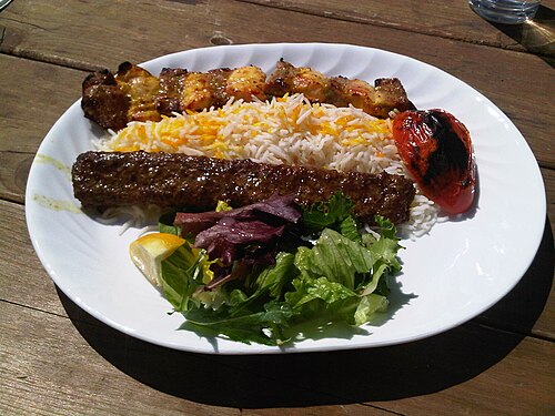Chelow kabab from Iran