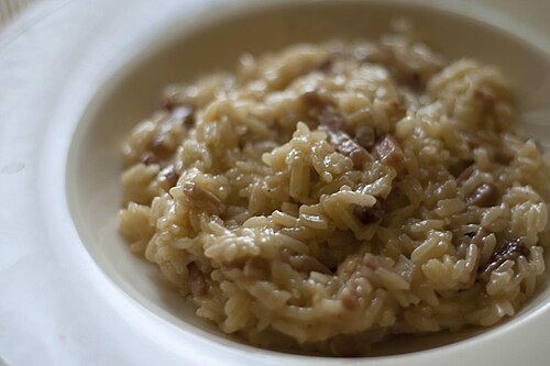 Risotto alla milanese from Italy