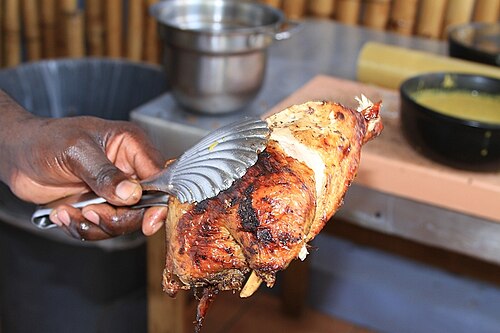 Jerk chicken from Jamaica