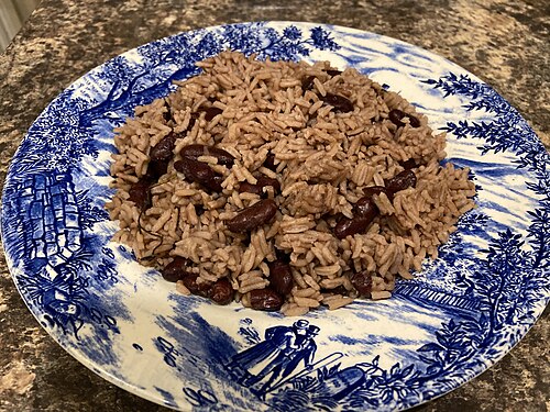 Rice and peas from Jamaica