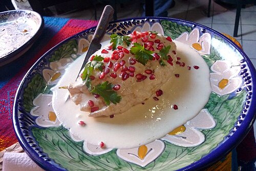 Chiles en nogada from Mexico