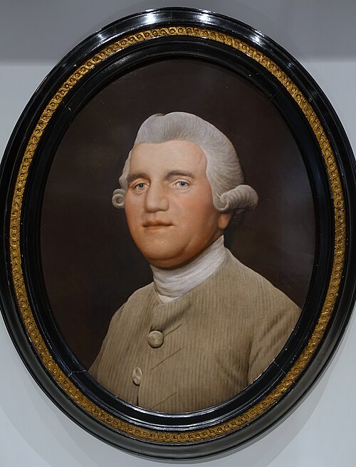 Portrait of English potter and industrialist Josiah Wedgwood.