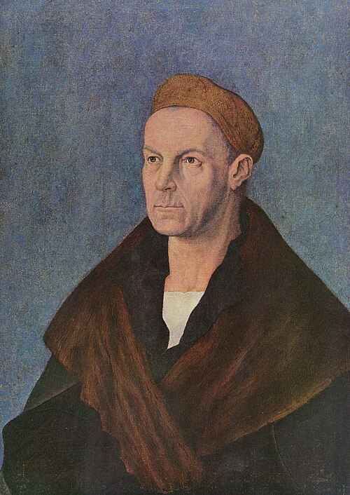 Portrait of Jakob Fugger the Rich by Albrecht Dürer.