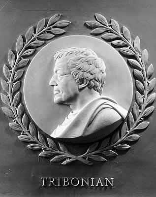 Historic depiction of the Byzantine jurist Tribonian