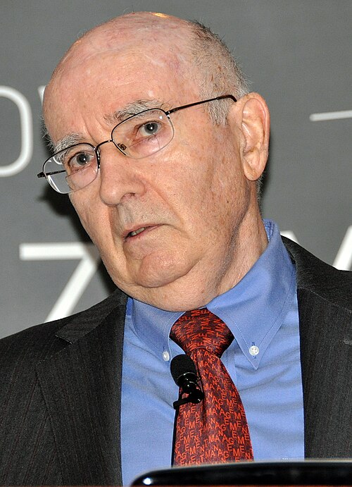 Portrait of marketing academic Philip Kotler.