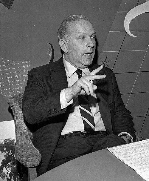 Portrait of advertising creative pioneer Bill Bernbach.