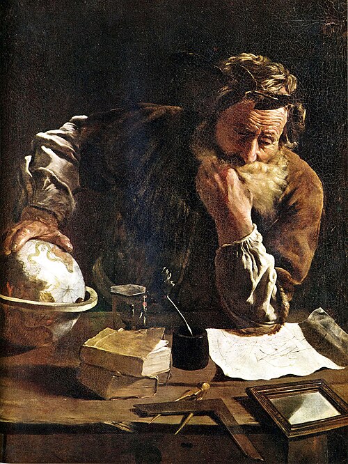 Classical depiction of Archimedes of Syracuse.