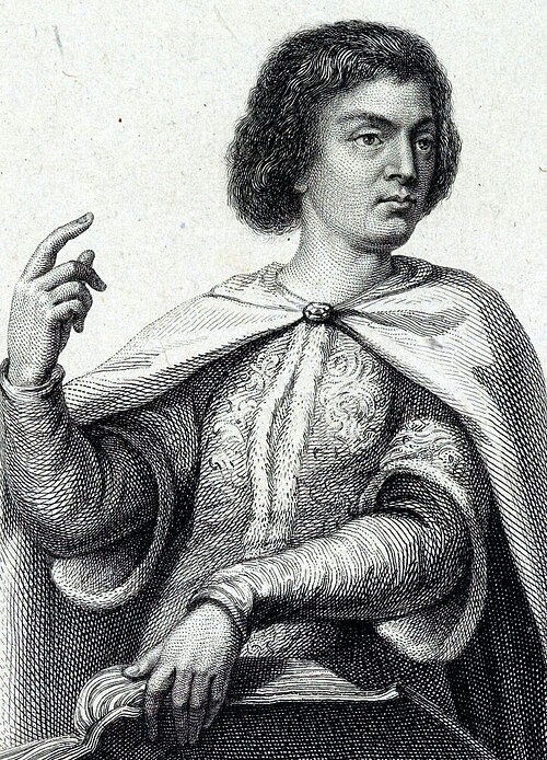 Medieval depiction of the philosopher and teacher Peter Abelard.