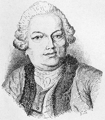 Portrait engraving of Claude Bourgelat