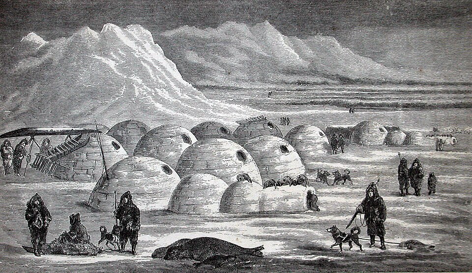 Snow shelter in Arctic
