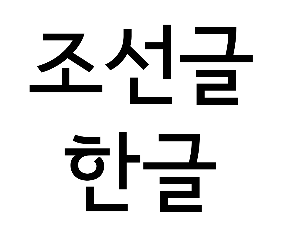 Korean alphabet chart