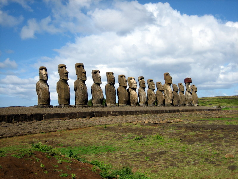 Moai statues Easter Island