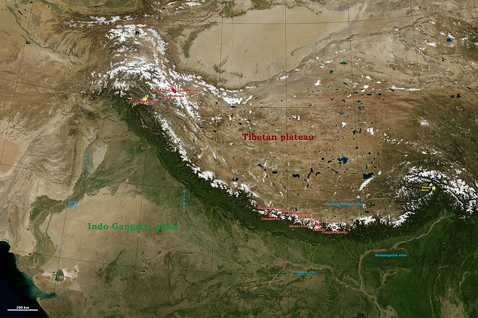 Himalayan mountain range