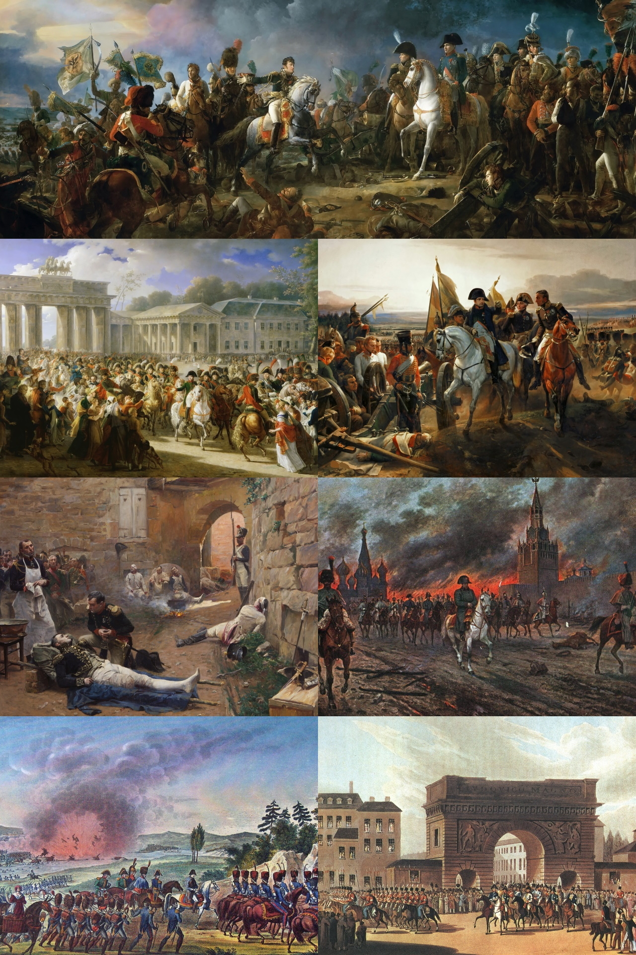 Napoleonic-era battle scene