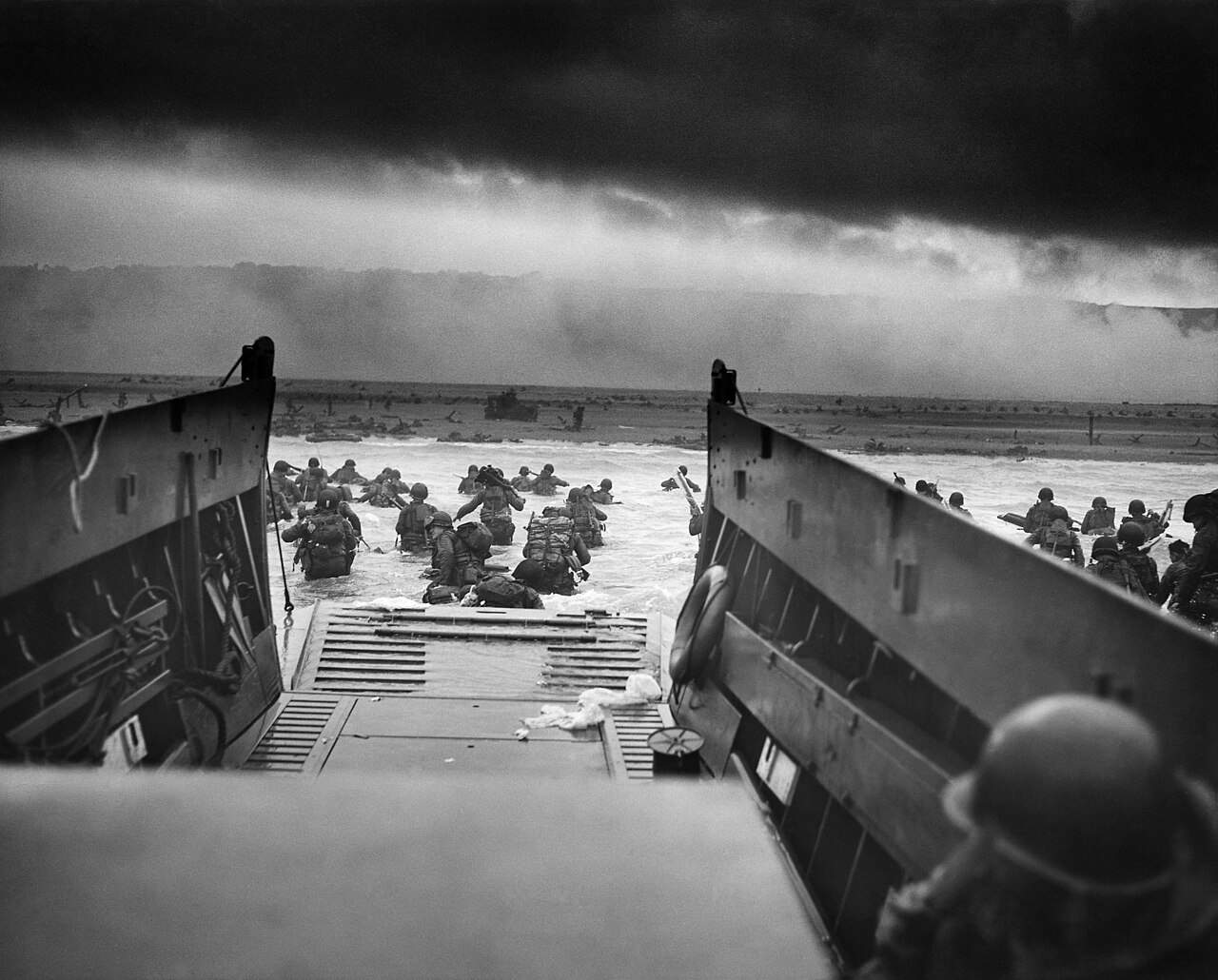 Allied landing craft at Normandy, June 1944