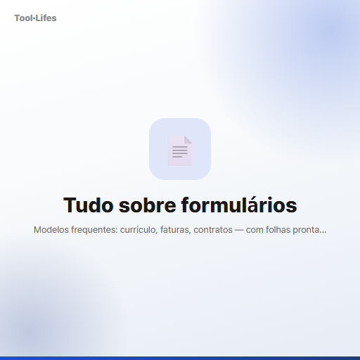 Tudo sobre formulários