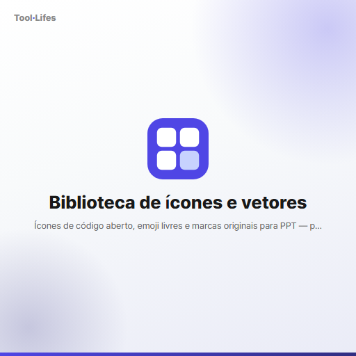 Biblioteca de ícones e vetores
